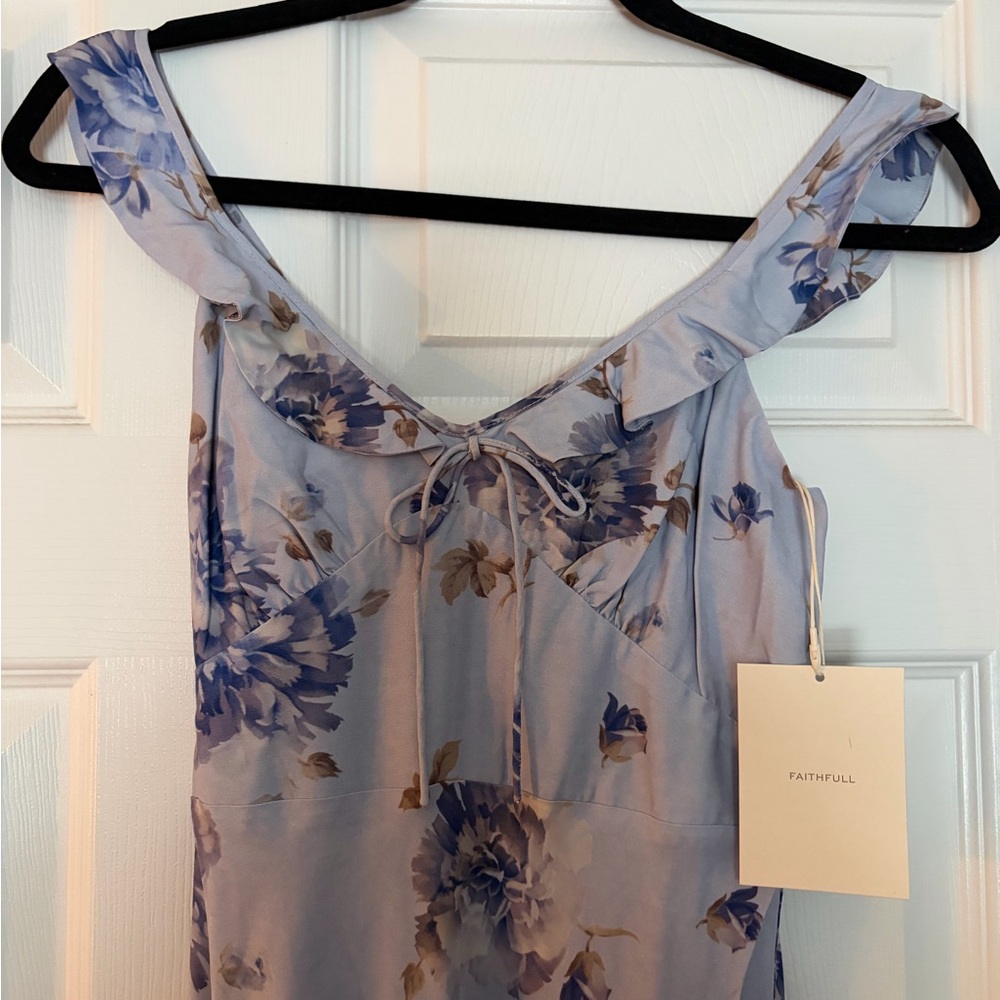 Anthropologie Dress Leona Floral Lilac NWT SIZE 2 - Picture 6 of 10